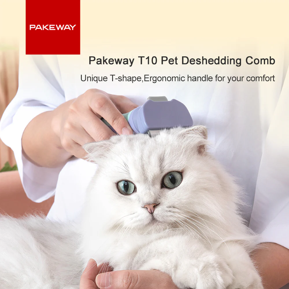 PAKEWAY T10 Short Hair Self-Cleaning Hair Removal Comb For Cats (Small) - Image 5
