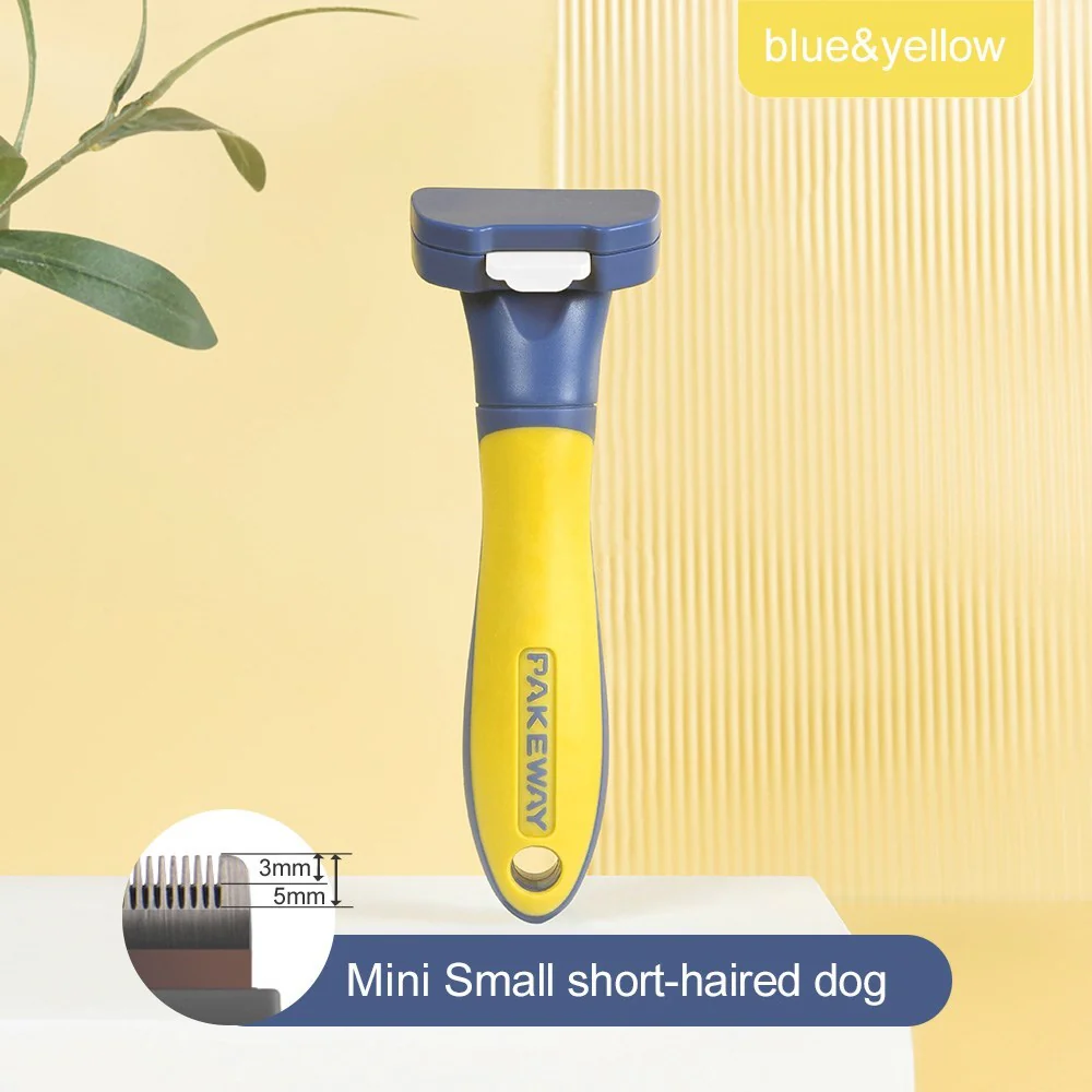 PAKEWAY T10 Self-Cleaning Short Hair Removal Dog Comb (Small) - Image 2