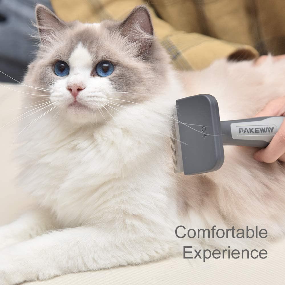 PAKEWAY T9 Grey Pet Deshedding Comb - Image 3