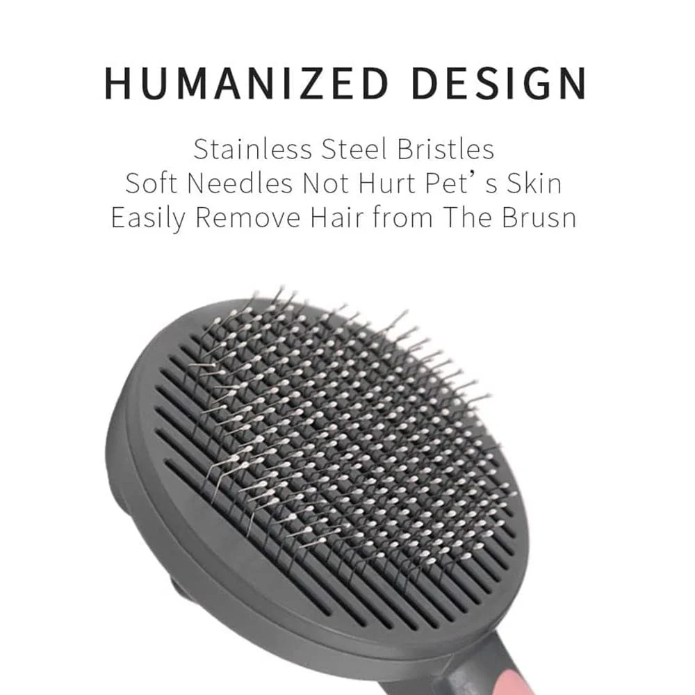 PAKEWAY T9 Pink Pet Slicker Brush - Image 2