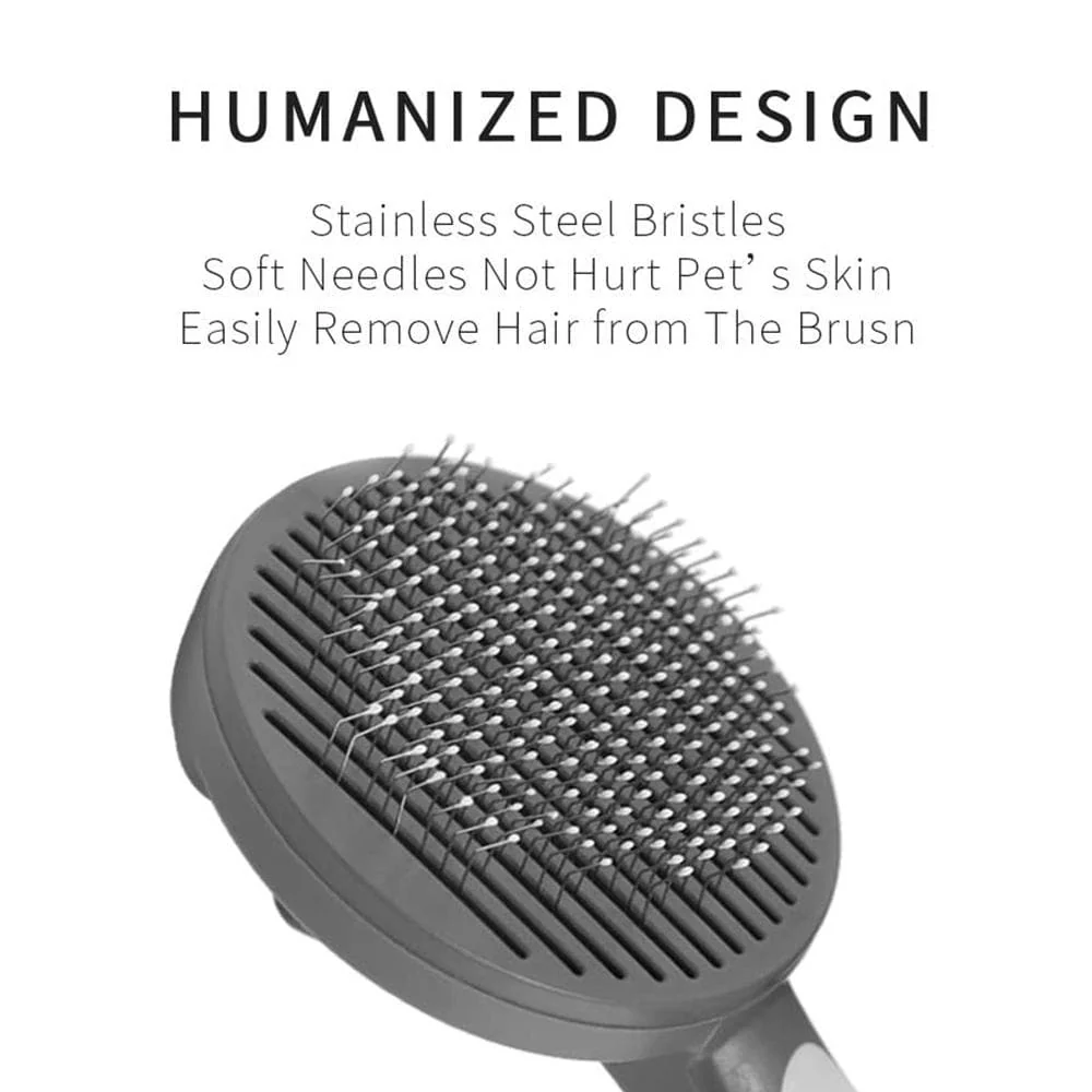 PAKEWAY T9 Grey Pet Slicker Brush - Image 3