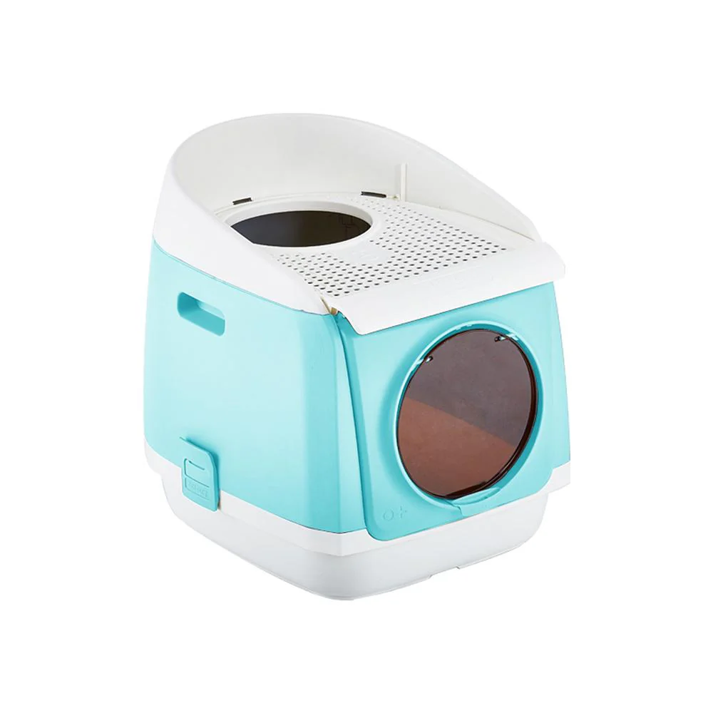 PAKEWAY Tomcat Blue Free Cabin Cat Litter Box - Image 3