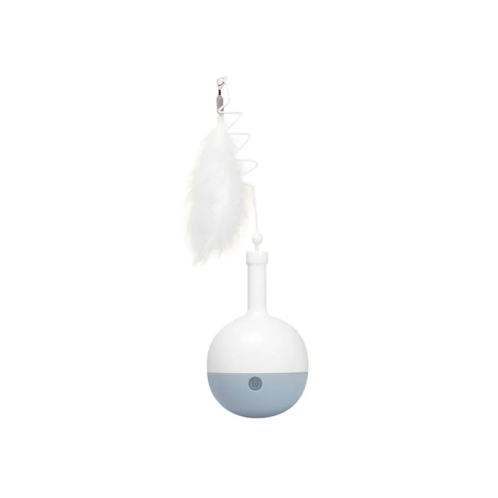 PAKEWAY Grey Whipping Top Cat Teaser Toy