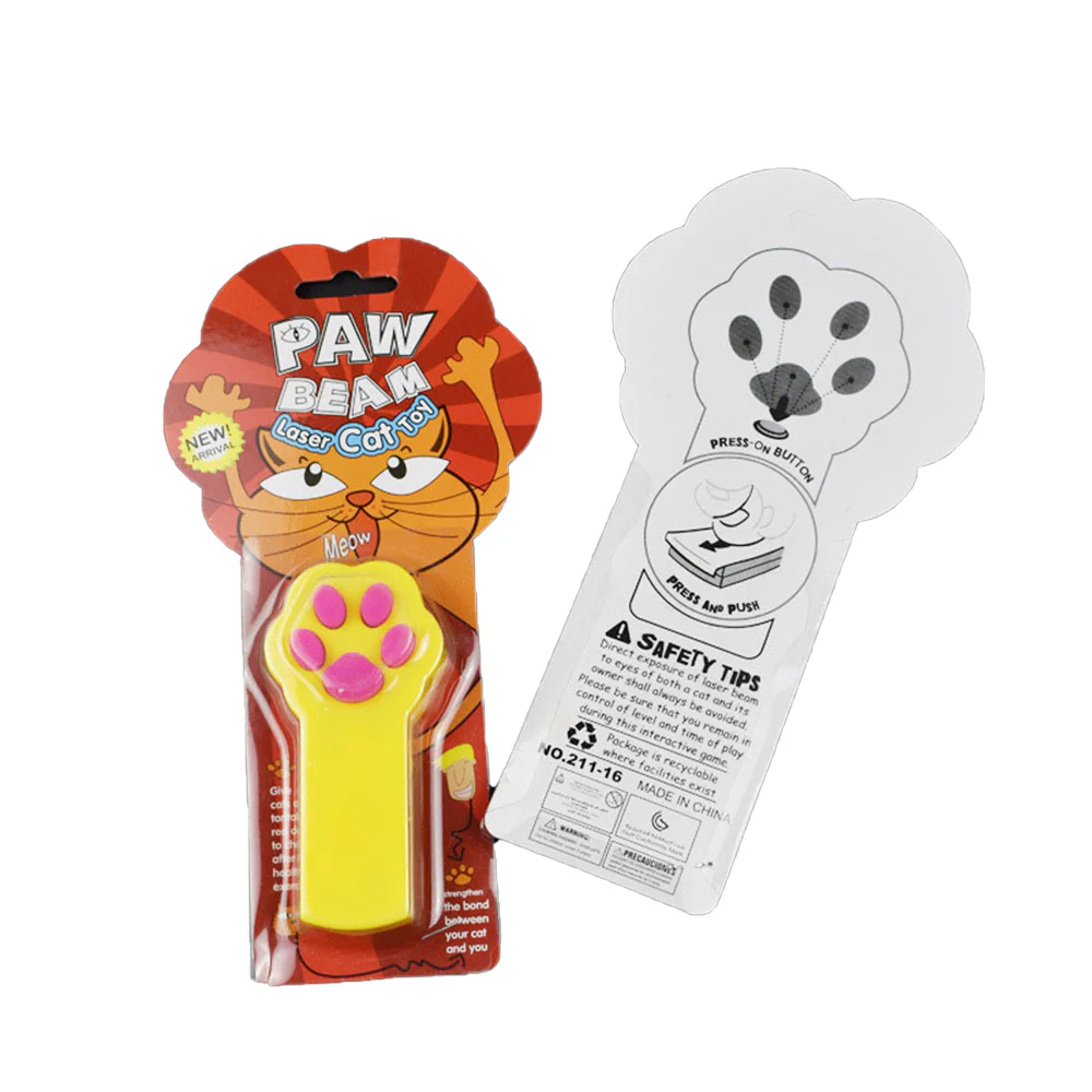 PAW BEAM Yellow Paw Laser Pointer Cat Toy - Image 2