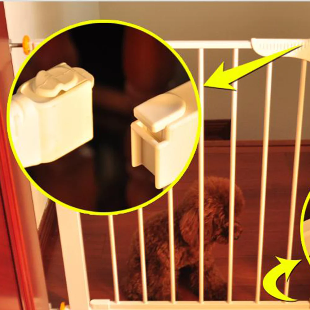 Pet Adjustable Metal Gate & Accessories 75 cm - Image 12