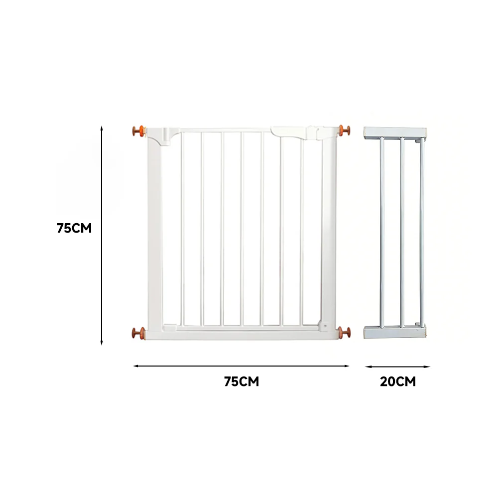 Pet Adjustable Metal Gate & Accessories 75 cm - Image 4