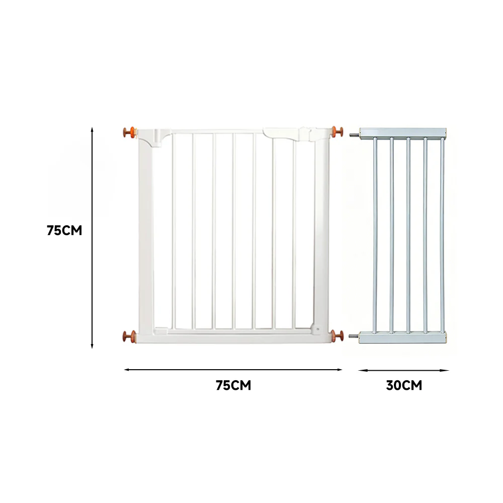 Pet Adjustable Metal Gate & Accessories 75 cm - Image 5