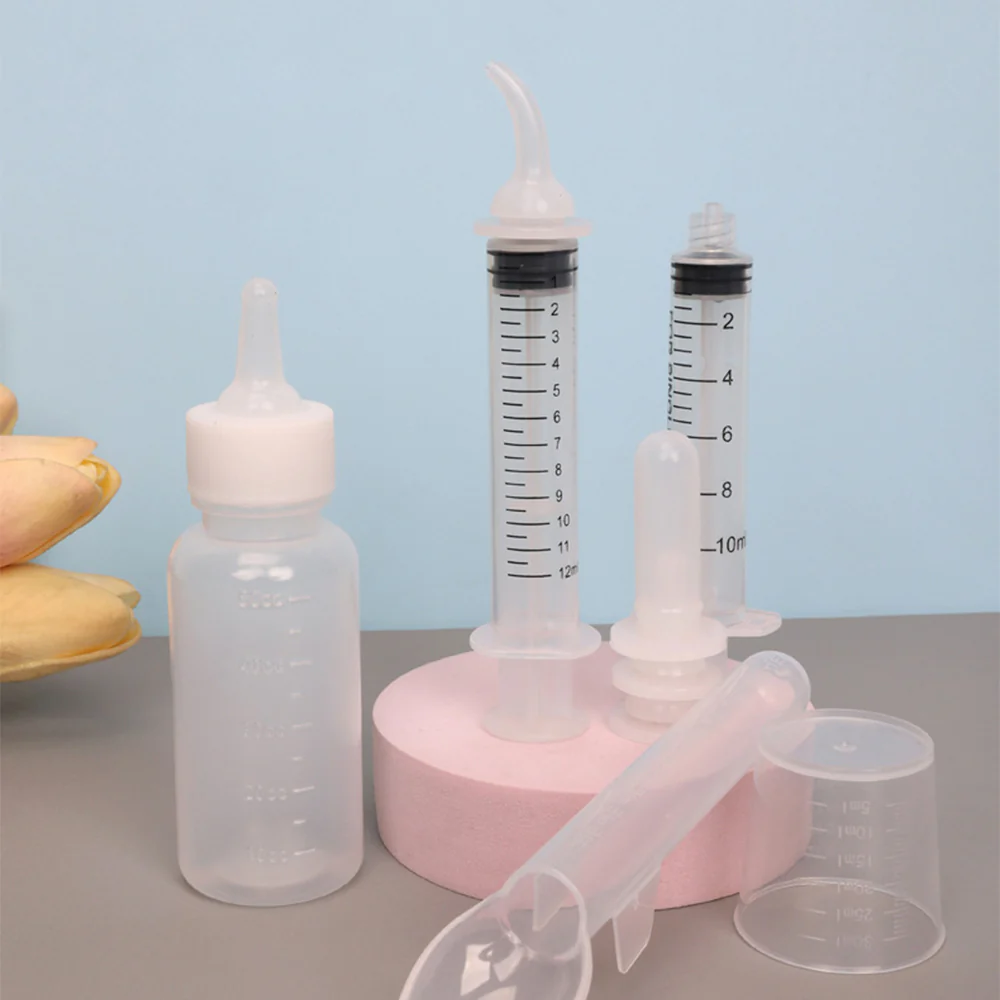 Pet Feeding Bottle Set – Newborn Puppy & Kitten Nursing Kit (PVC Storage Case) - Image 3
