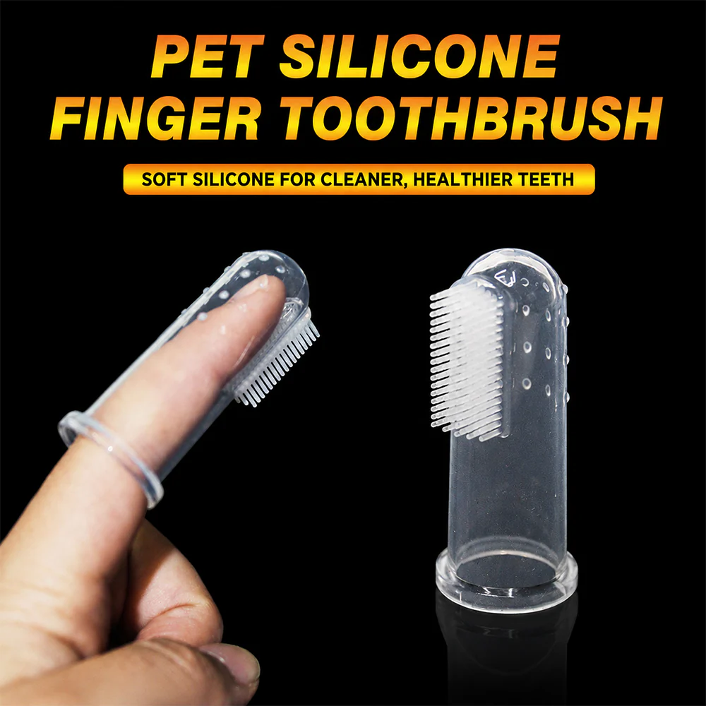Pet Toothbrush – Silicone Dental Cleaning Brush for Cats & Dogs - Image 7