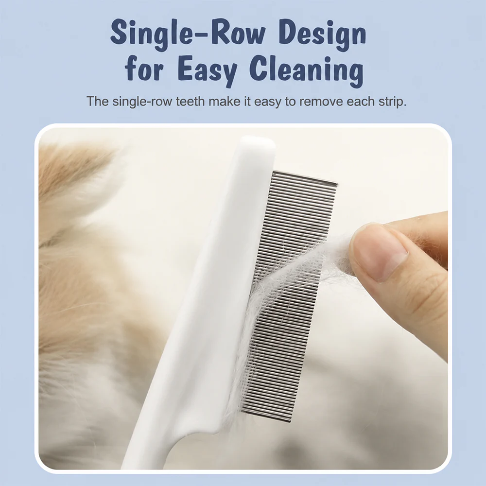 Pet Flea Comb – Fine Tooth Grooming Comb for Cats & Dogs - Image 10