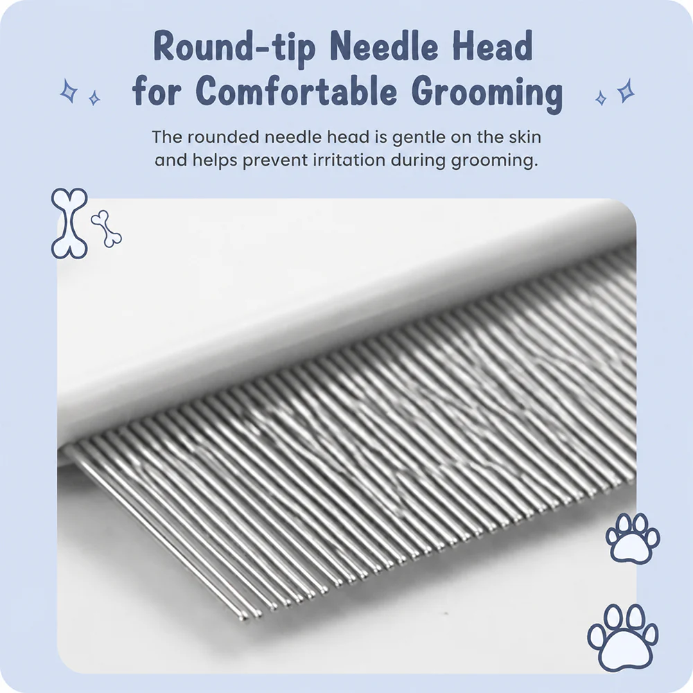 Pet Flea Comb – Fine Tooth Grooming Comb for Cats & Dogs - Image 3