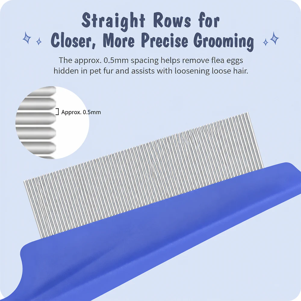 Pet Flea Comb – Fine Tooth Grooming Comb for Cats & Dogs - Image 4