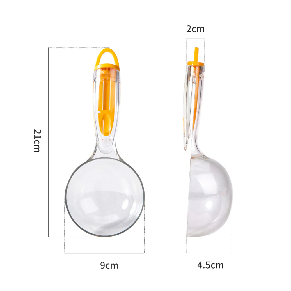 Pet Food Measuring Scoop with Scale – Multi-Function Feeding & Can Spoon - Image 2