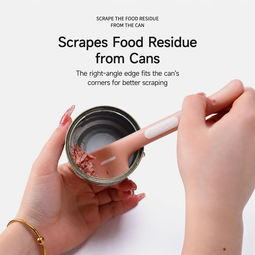 Pet Food Spoon Silicone Can Scraper Long Handle - Image 10