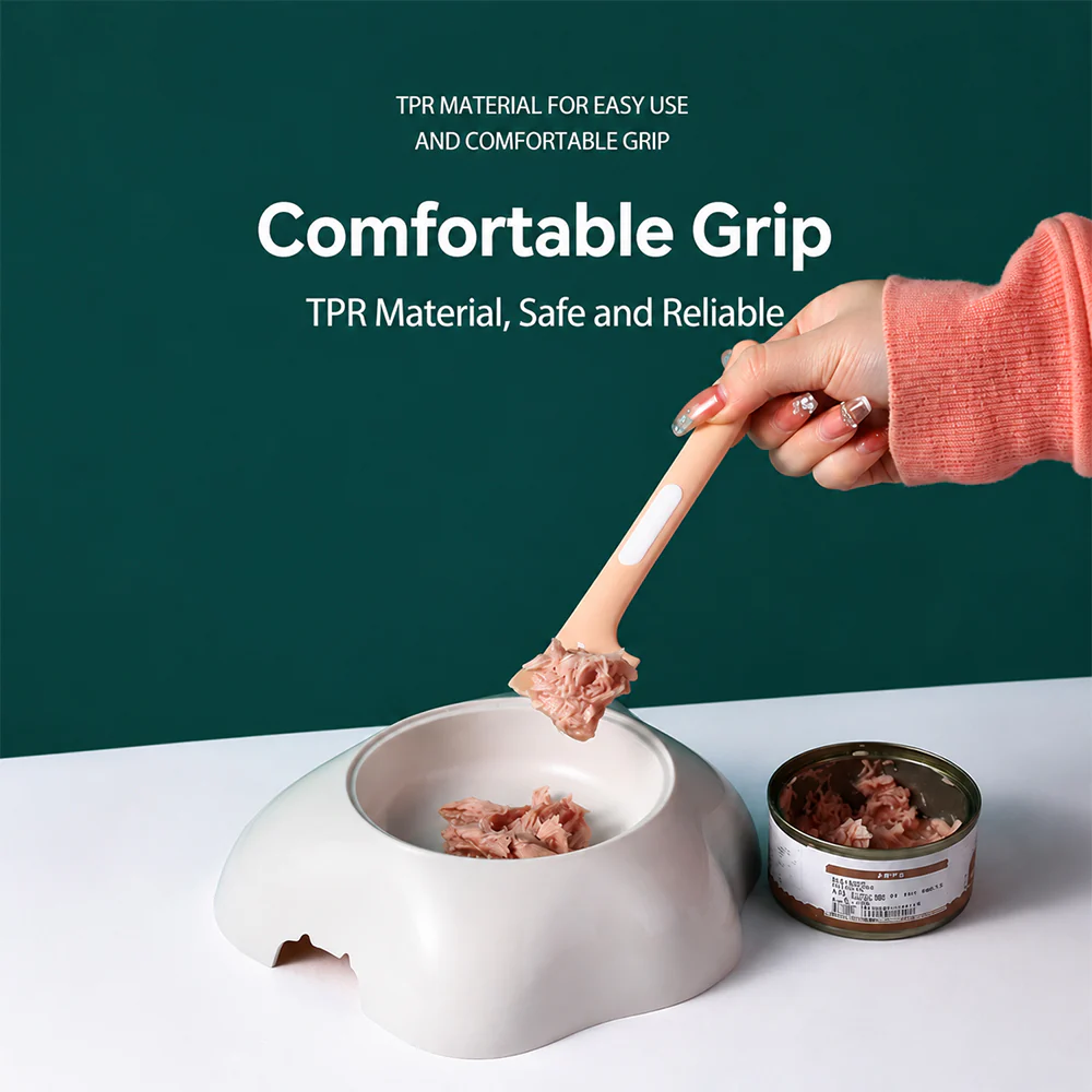 Pet Food Spoon Silicone Can Scraper Long Handle - Image 4