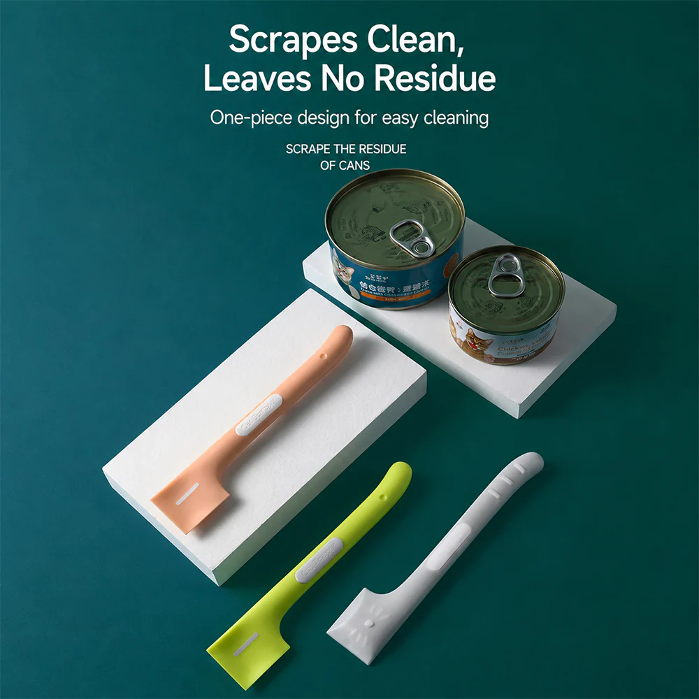 Pet Food Spoon Silicone Can Scraper Long Handle - Image 7
