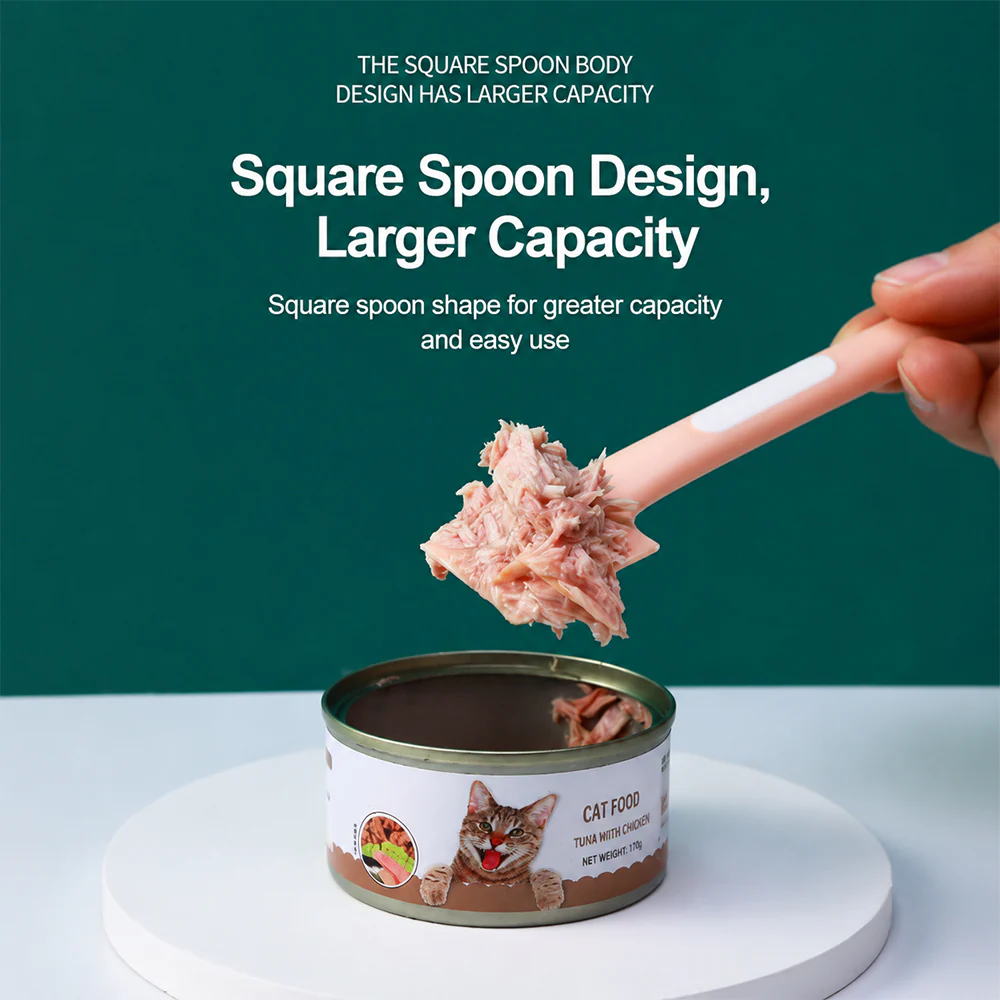 Pet Food Spoon Silicone Can Scraper Long Handle - Image 9