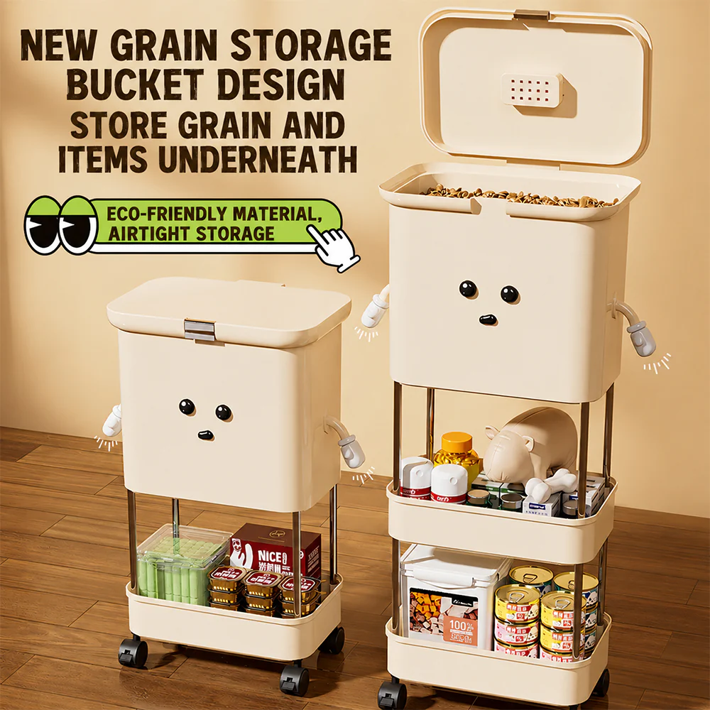 Pet Food Storage Container | Airtight with Wheels β 2 & 3 Layer - Image 3