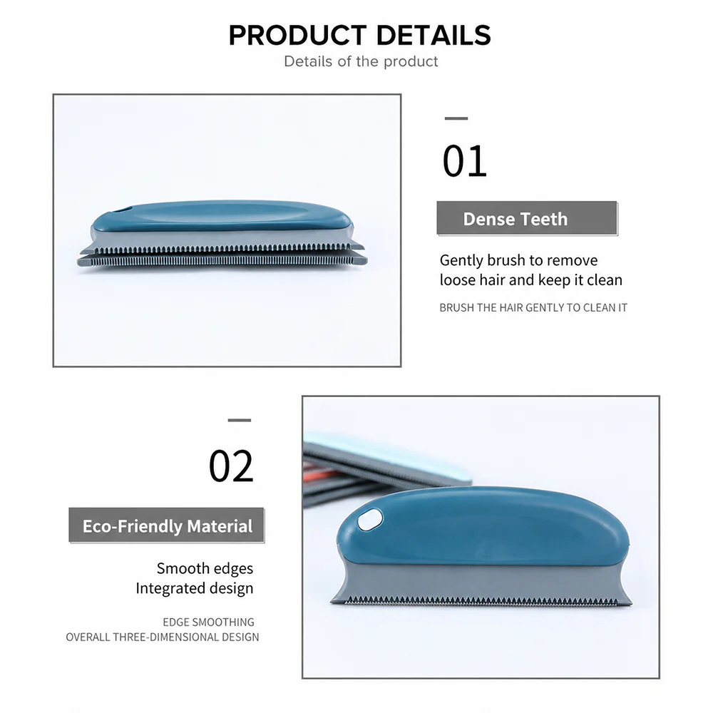 Pet Hair Remover Lint Roller Double Sided Reusable Manual - Image 5