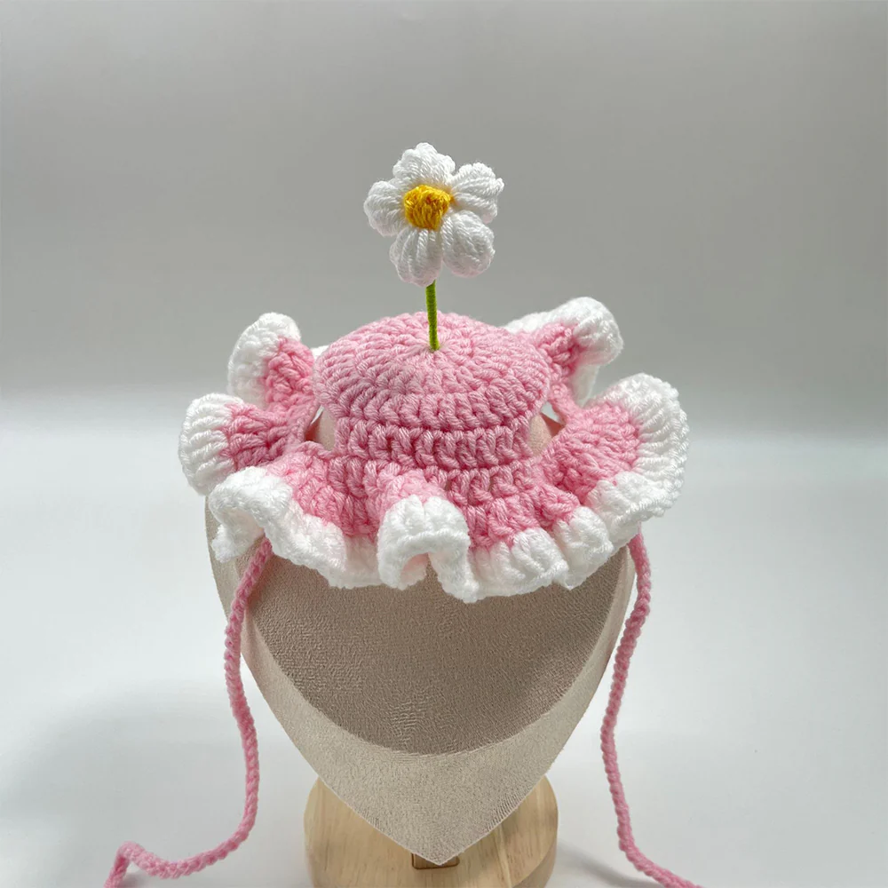 Pet Hat & Scarf | Handmade Knitted Costume for Cats & Dogs - Image 6