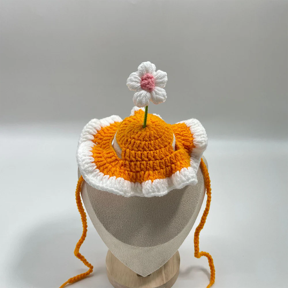 Pet Hat & Scarf | Handmade Knitted Costume for Cats & Dogs - Image 8