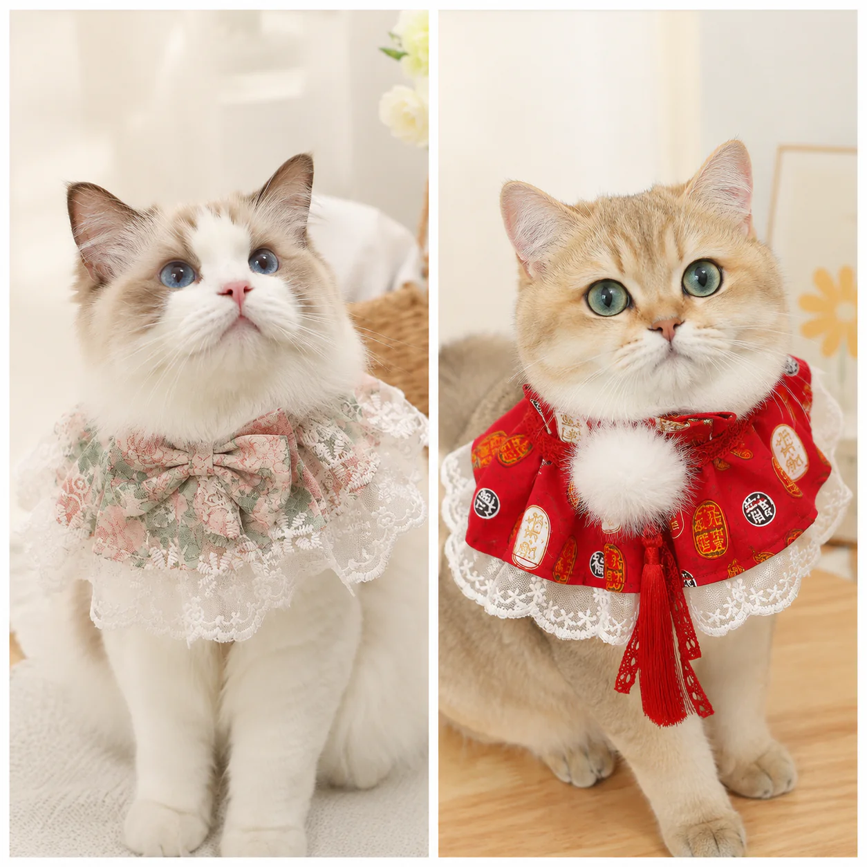 Pet Lace Bib Cute Soft Comfortable - Image 2