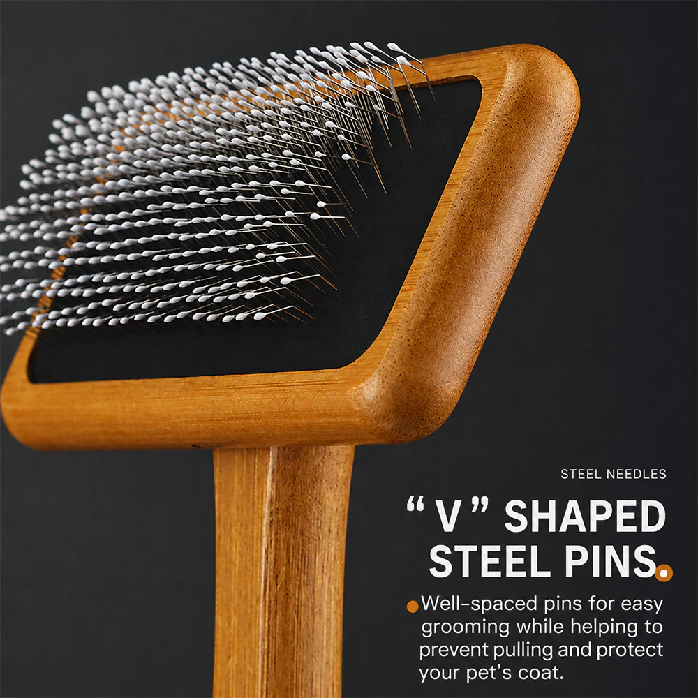 Pet Pin Brush – Grooming, Detangling & Deshedding for Cats & Dogs - Image 6
