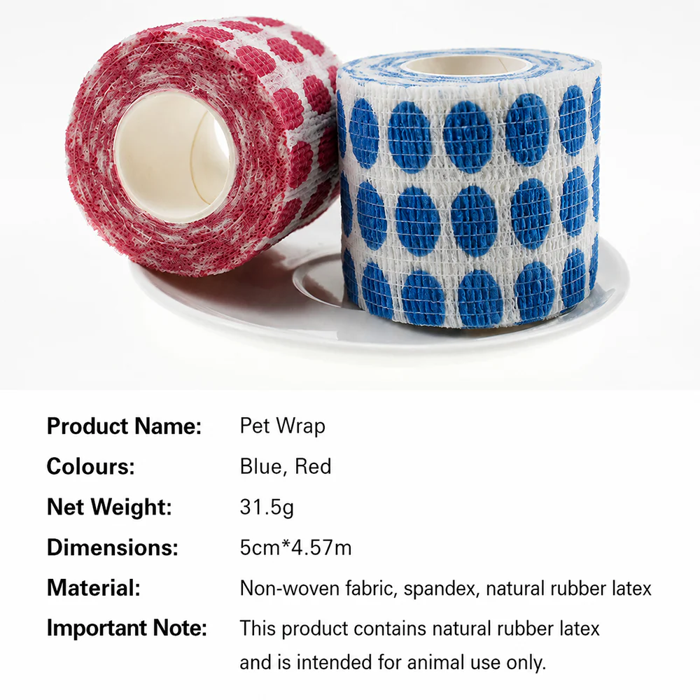 Pet Self-Adhesive Bandage – Vet Wrap Cohesive No-Glue for Cats & Dogs - Image 7