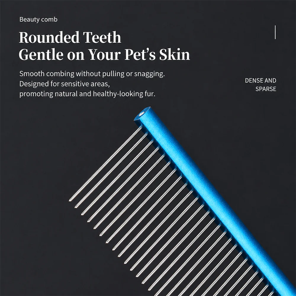 Pet Steel Comb Grooming Detangling Fine Tooth - Image 5
