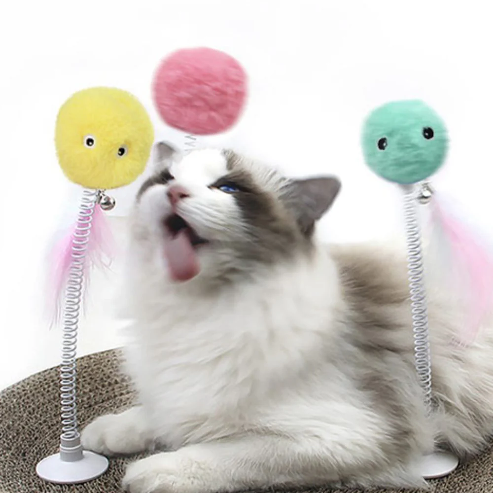 PETGRAVITY Smart Interactive Animal Sound Squeaking Pinky Furry Ball Cat Toys - Image 3