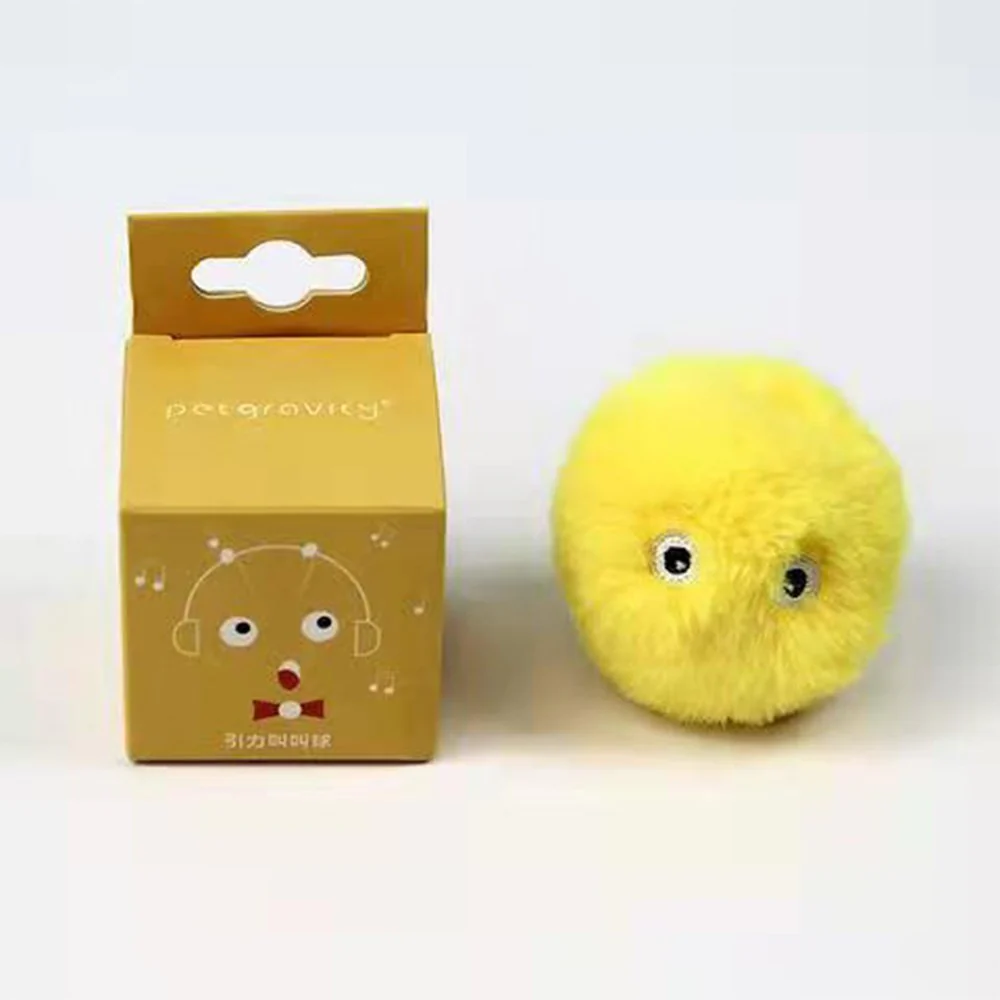PETGRAVITY Smart Interactive Animal Sound Squeaking Pinky Furry Ball Cat Toys - Image 5