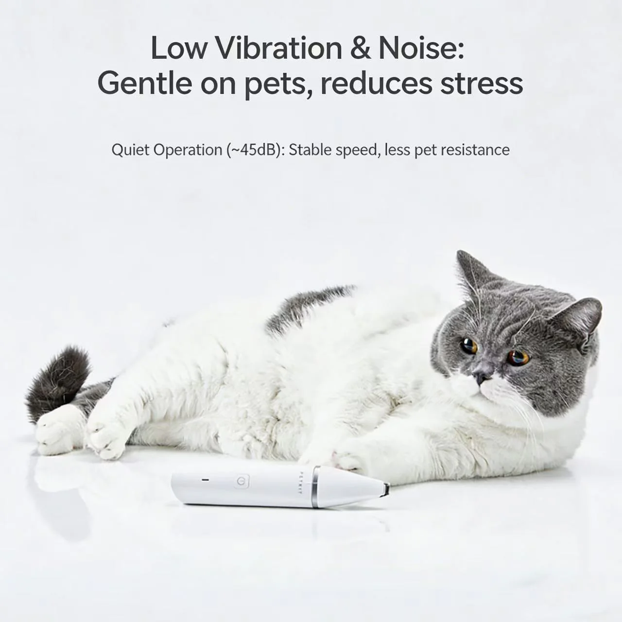 Petkit Dual-Head Quiet & Waterproof Grooming Trimmer - Image 6
