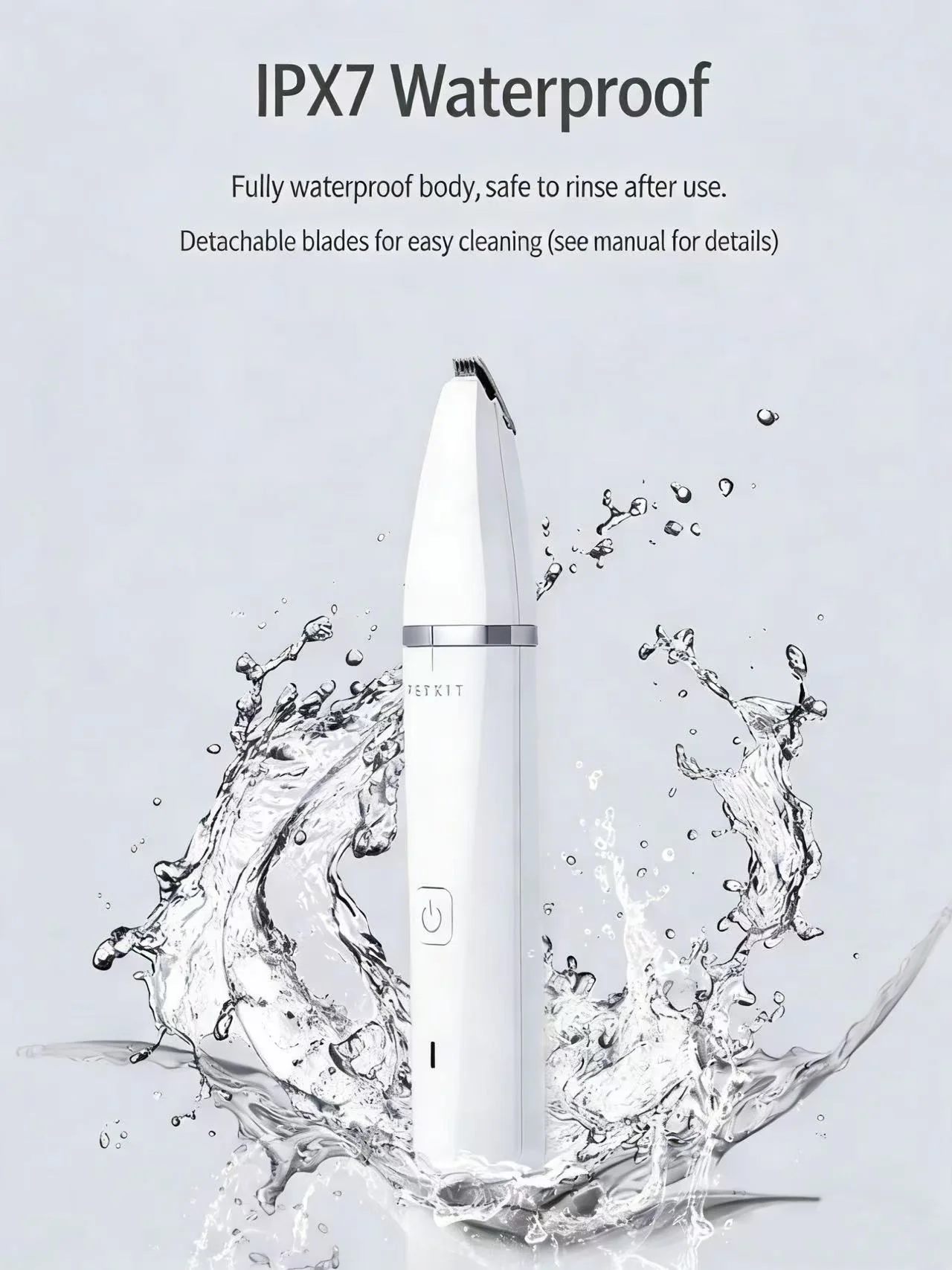 Petkit Dual-Head Quiet & Waterproof Grooming Trimmer - Image 8
