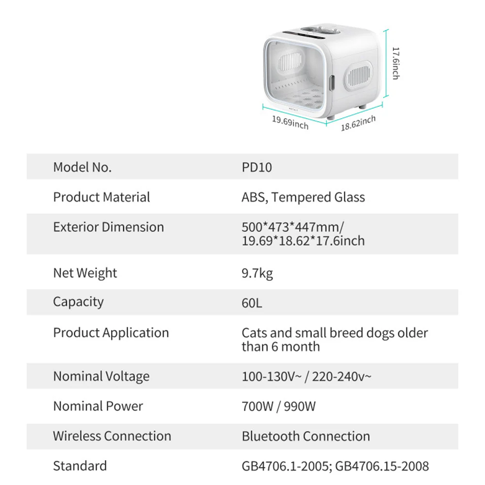 PETKIT AIRSALON MAX Smart Pet Dryer Box - Image 13