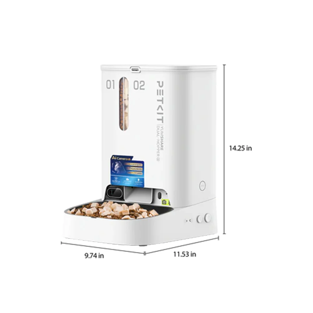 PETKIT YumShare Dual-Hopper 2 Smart Feeder With Camera - Image 2