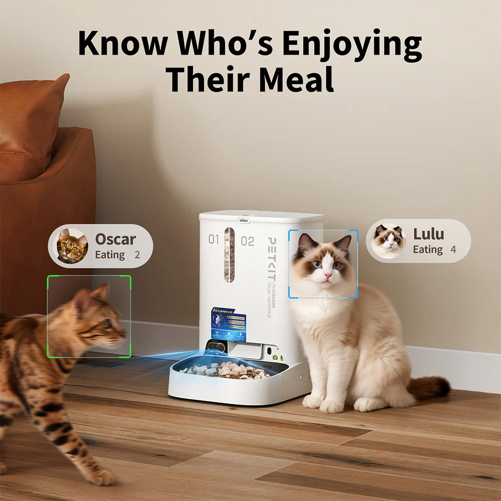 PETKIT YumShare Dual-Hopper 2 Smart Feeder With Camera - Image 5