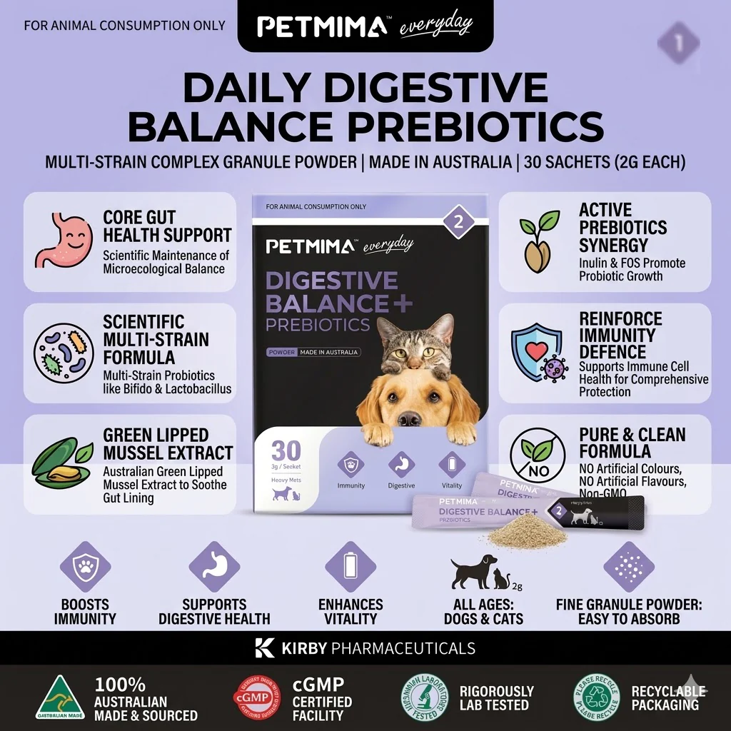 PETMIMA Digestive Balance + Prebiotics 30x2g - Image 2
