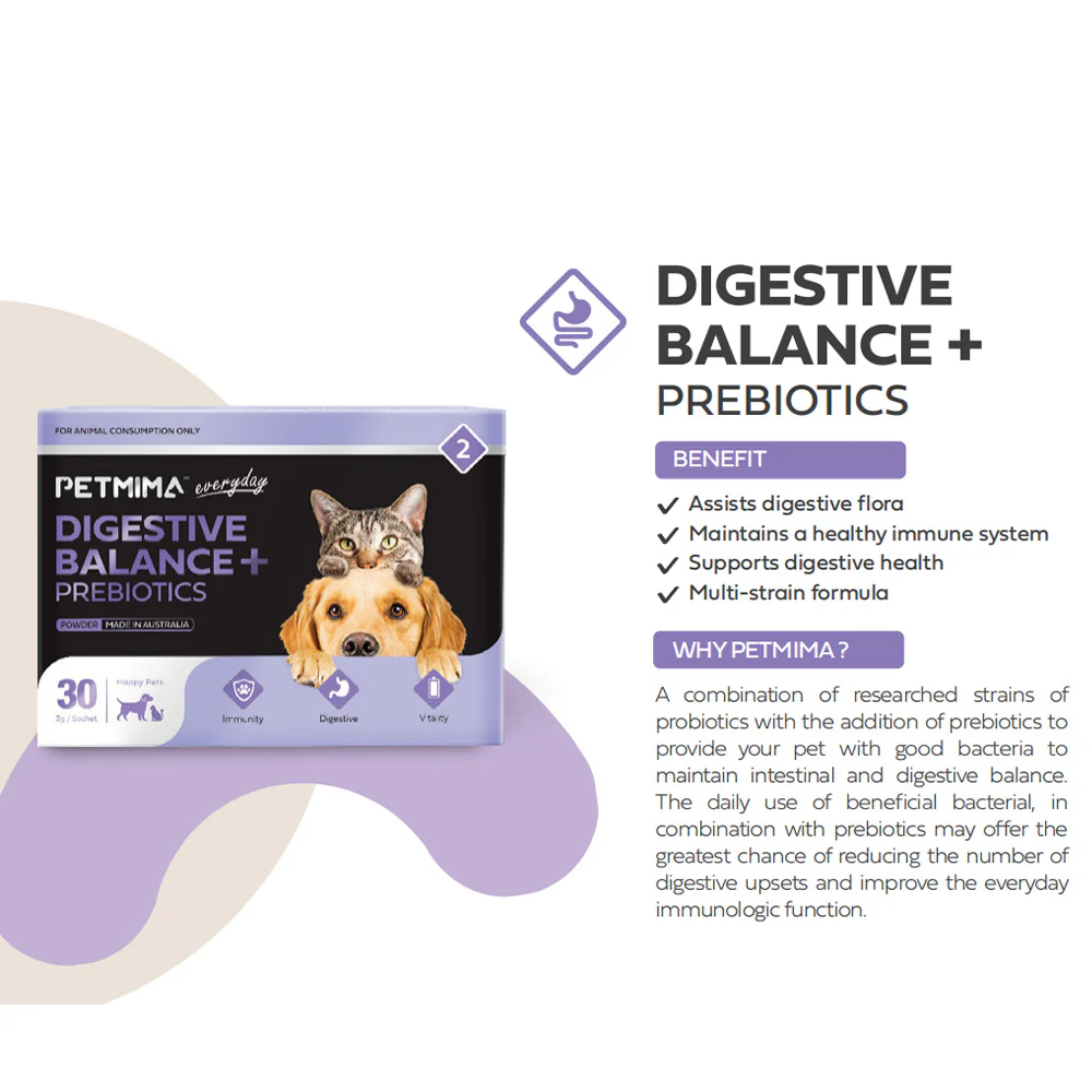 PETMIMA Digestive Balance + Prebiotics 30x2g - Image 5