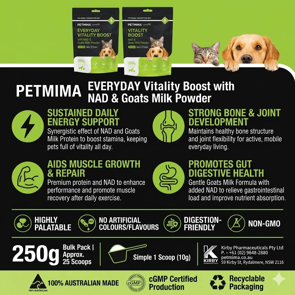 PETMIMA Vitality Boost + NAD & Goats Milk 250g - Image 2