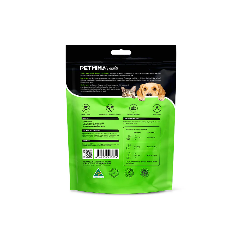 PETMIMA Vitality Boost + NAD & Goats Milk 250g - Image 3