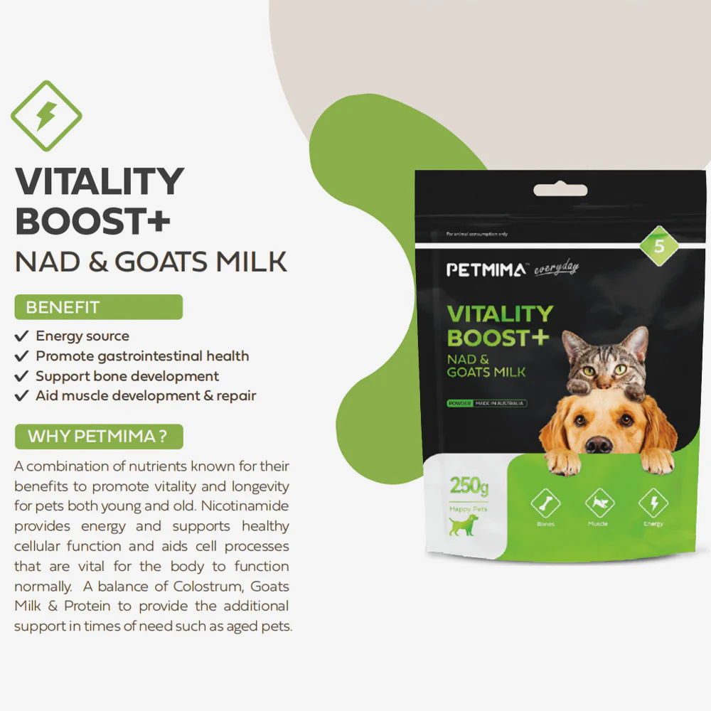 PETMIMA Vitality Boost + NAD & Goats Milk 250g - Image 4