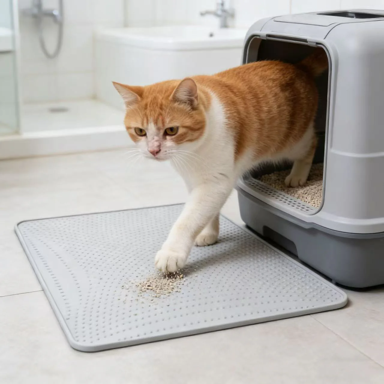PIDAN Grey Cat Litter Mat - Image 3