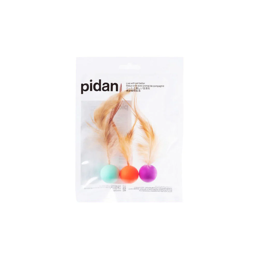 PIDAN Bouncy Balls Cat Toy 3 Pieces - Image 3