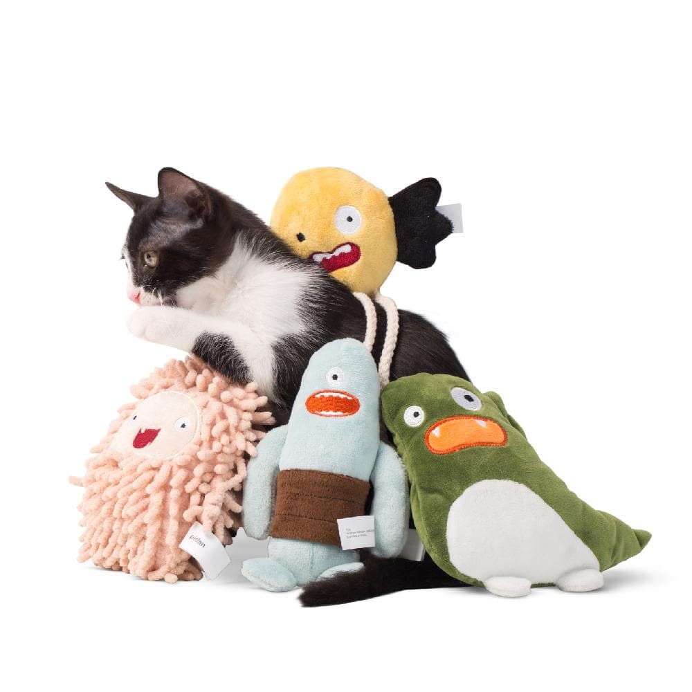 PIDAN Yellow Little Monster Plush Cat Catnip Toy - Image 2