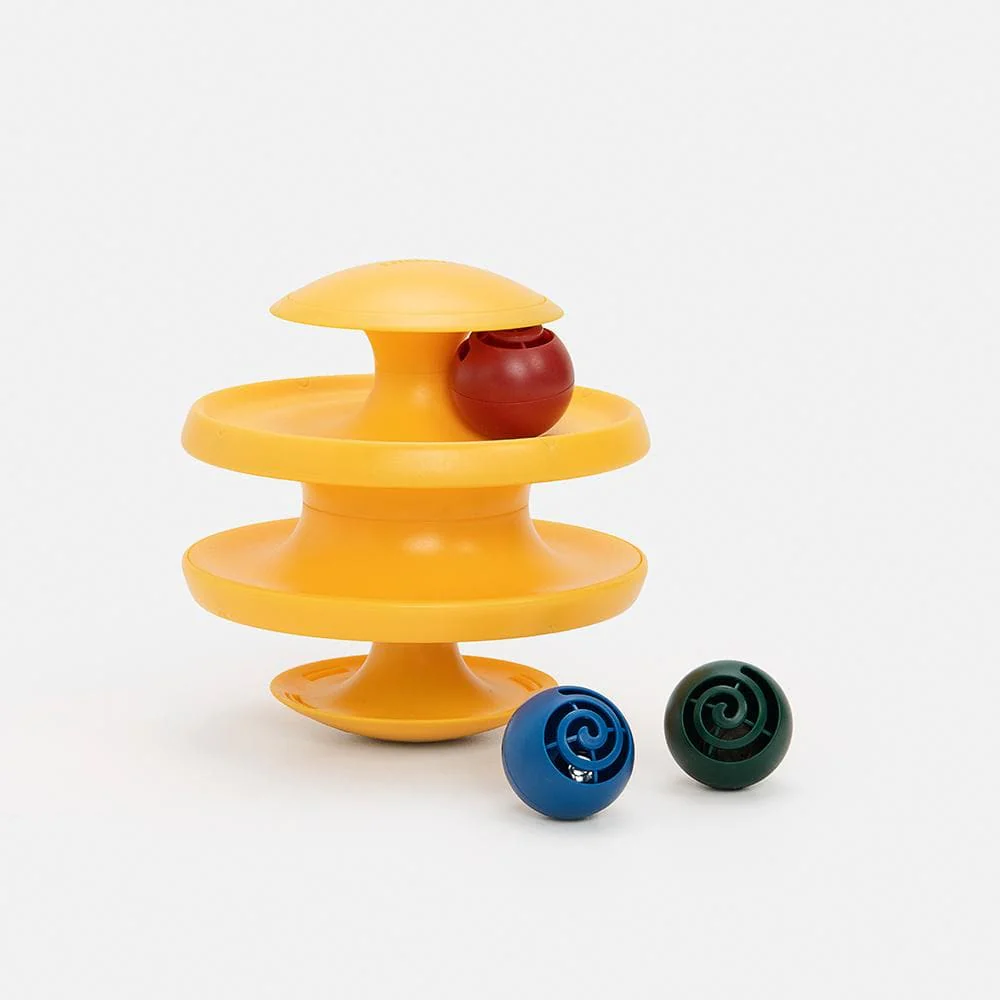 PIDAN Tumbler Cat Toy with Balls & Tracks - Image 4