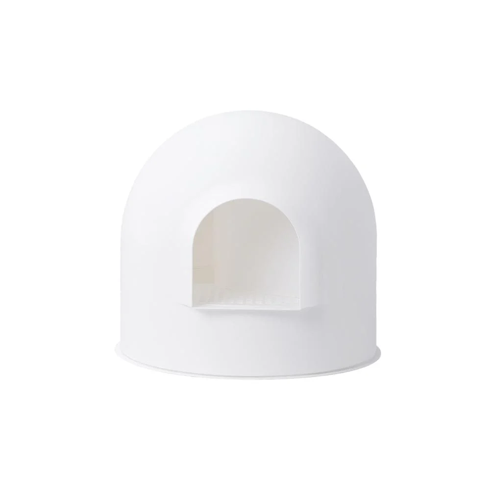 PIDAN White Igloo Cat Litter Box – Red Dot Award Winner | Extra Large Enclosed Cat Toilet
