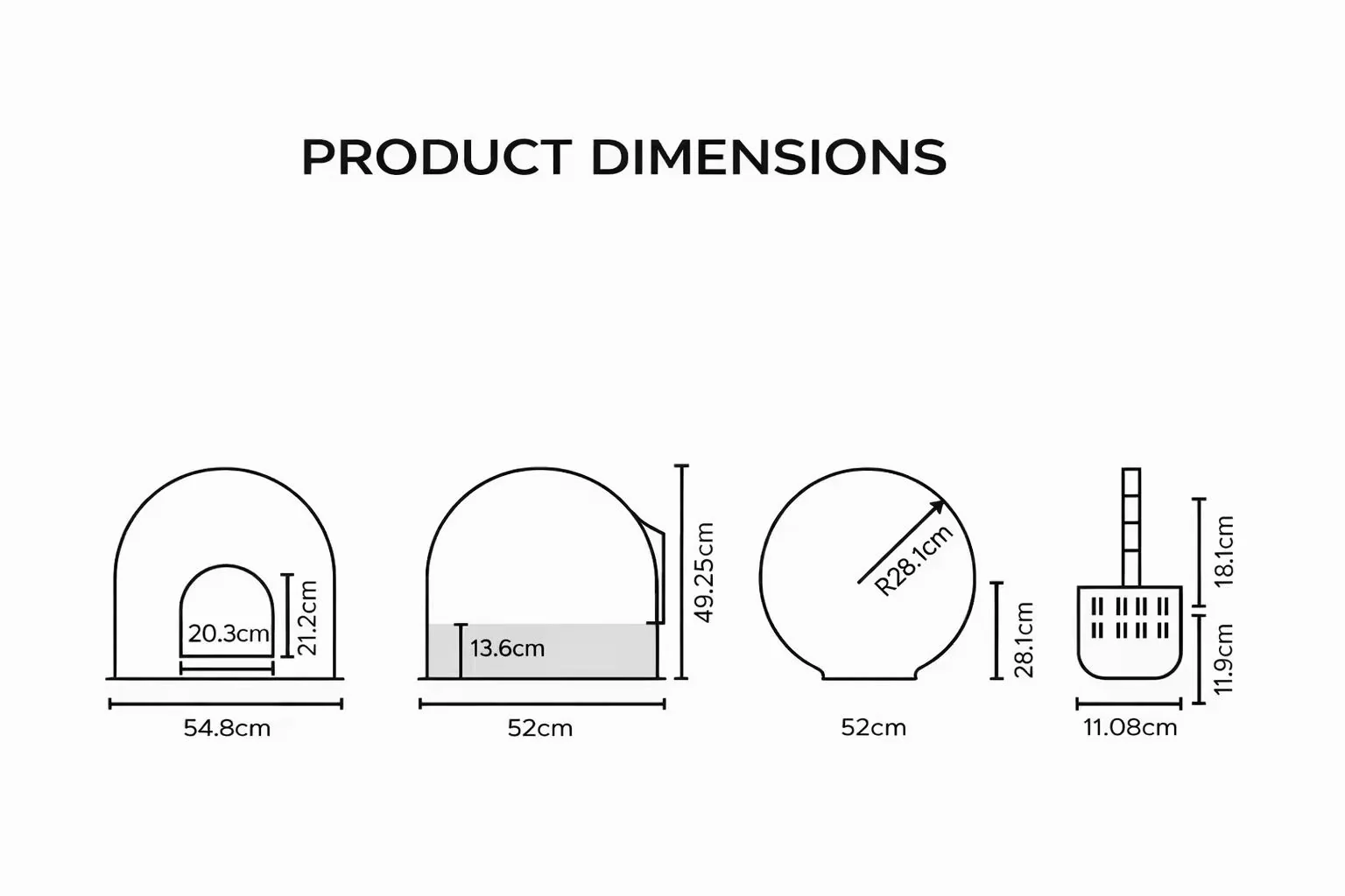 PIDAN White Igloo Cat Litter Box – Red Dot Award Winner | Extra Large Enclosed Cat Toilet - Image 4