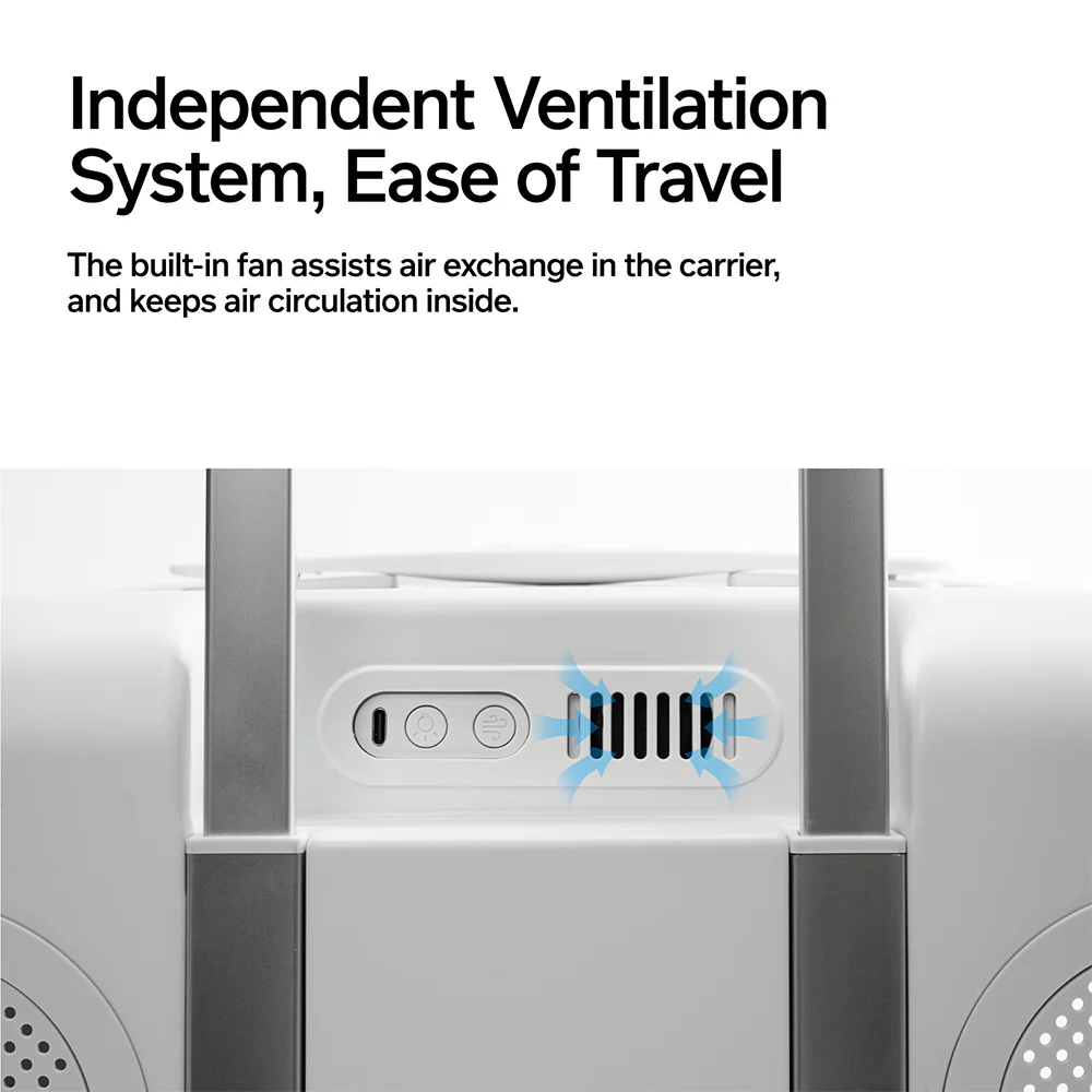 PIDAN Wheeled Pet Carrier Ventilation Type - Image 3