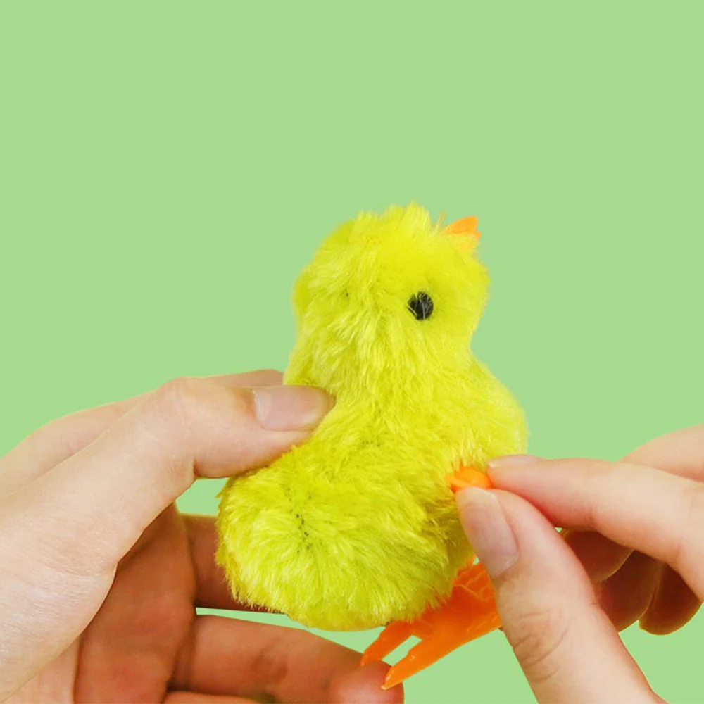 Plush Wind-up Chick Cat Toy 1pc - Random Color - Image 4