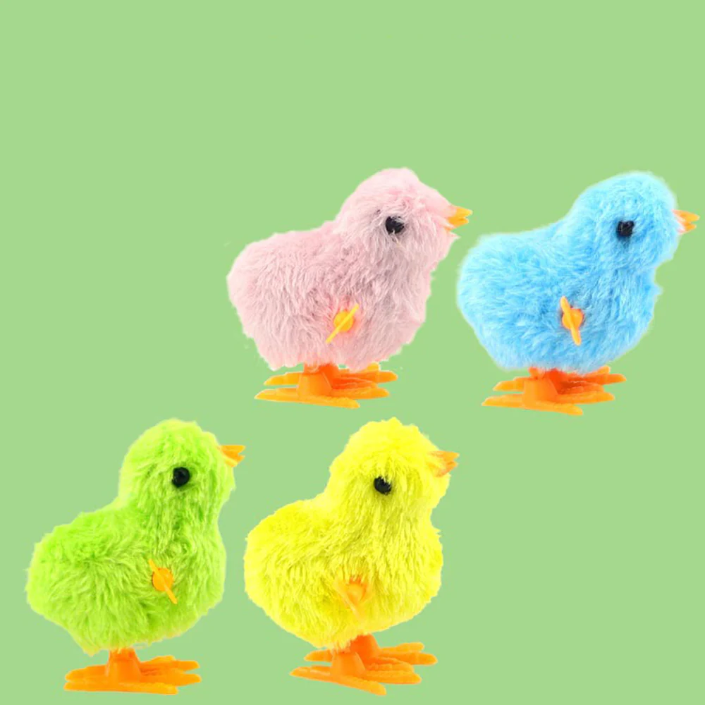 Plush Wind-up Chick Cat Toy 1pc - Random Color - Image 5